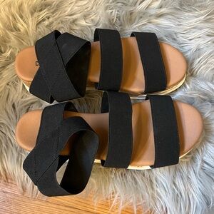 Black Strappy Sandals